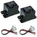 NT90-DC24V-10X Power Relay DC 24V Coil 24 VDC 30A 40A SPDT(1NO 1NC) with Flange Mounting and 10 Quick Connect Terminals Wires Mini Relay(Pack of 2pcs)