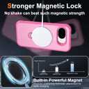 Magnetic for Google Pixel 10a Case with 360 Stand, Hot Pink | Rigorous Drop Protection, Invisible Kickstand, Skin-Feel Matte Translucent Slim Cover