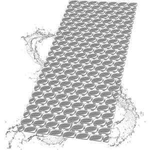 Bath Tub and Shower Mat Non Slip Bathtub Safety Mat with Powerful Suction Cups and Drain Holes, 36 x 16 Inch Soft Bathtub Mat Non Slip Bath Mat for Tub, Machine Washable, Easy to Cut, Dark Grey