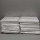 10 Pack Polyester Tablecloths, White 90 x 156 Inch Polyester Table Cloth for 8 Foot Rectangle Tables, Stain and Wrinkle Resistant Washable Fabric Table Cover for Wedding Banquet Restaurant Party