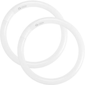 FC12T9/CW 32W Cool White Circular Light Bulbs, 12 inch Round T9 32 Watts FC12T9/841 4100K Circline Fluorescent Bulb, Replacement Kitchen and Bath Circle Light Bulb, G10q 4 Pin Prong, 2 Pack