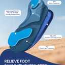 Cloudflo Plantar Fasciitis Insoles for Men Women,High Arch Support for Pain Relief,Shoe Inserts Orthotic for Flat Feet,Work Boot Insoles for Shock Absorbing Inserts (Fit for Standing All Day) DB-L