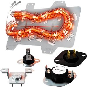 5000+ Cycle LifeDC47-00019A Heating Element for SAMSUNG Dryer DV42H5000EW/A3 DV45H7000EW/A2 DV40J3000EW/A2 DVE50R5400V/A3 DV42H5200EP/A3 DVE50R5200W/A3 DVE50M7450W/A3 3 DV210AEW/XAA by TOMOON