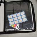 GEAoffice 9 Pockets Top Loader Binder for 324 Cards, Premium PU Leather Side Loading Trading Card Binder for Toploader, Ringless Card Collection Album Holder for 3"4" Rigid, Black