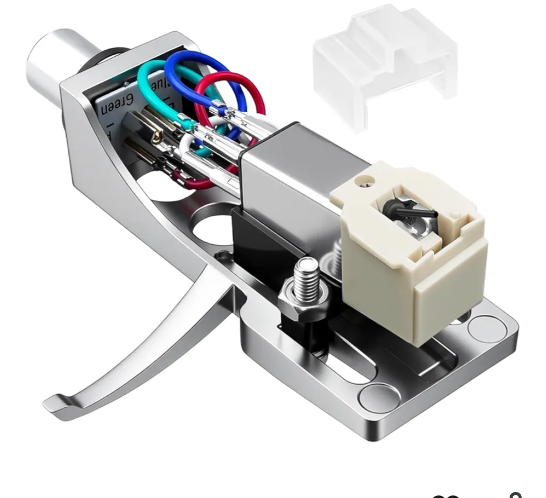 Silver Headshell, AT-3600L Magnetic Cartridge Compatible with Pioneer PLX-1000 PL-518 PL-530 PL-A35 PLX-500 PL-560 PL-200 PL-516 PL-255 PL-200X XL-A700 PL-A45D, Record Player Turntable Cartridge