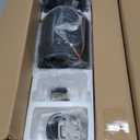 Fanbulous 52" Ceiling Fans with Lights and Remote Control, Modern Flush Mount Ceiling Fan with 3 LED Colors, Outdoor Low Profile Ceiling Fans with 6-Speeds Timer DC Motor for Bedroom Living Room Patio (Walnut)