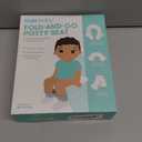 Frida Baby Fold-and-Go Portable Potty Seat for Toilet, Foldable Travel Potty Seat for Toddler, Fits Round & Oval Toilets, Non-Slip Base, Handles, Includes Free Travel Bag (Small)