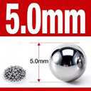 ZYsteelball- (500pcs, 5mm) Chrome Steel Bearing Balls Precision Ball G25
