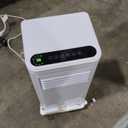 BLACK+DECKER Portable Air Conditioner, 8,500 BTU (5,100 BTU SACC) for Rooms Up To 350 Sq. Ft., Portable AC with Full Function Remote Control & Window Kit, BPACT05SM, White