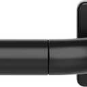 Black Curtain Rods for Windows 28 to 48, 1 inch Blackout Wrap Around, Adjustable Heavy Duty Curtain Rods for Bedroom, Kitchen and Outdoor Patio