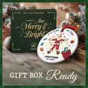 5 x Funny Christmas Ornament 2025 - Its Fine Im Fine Everything is Fine Holiday Tree Decoration, Hilarious Stress Relief Gag Gift, Funny Xmas Movie-Inspired Ornament, Unique Holiday Humor Decor