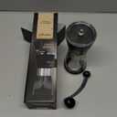 Primula Manual Adjustable Burr Coffee Grinder - Ceramic Mill & Brushed Stainless Steel Body - Whole Bean for French Press, Cold Brew, Espresso, Camping, And More