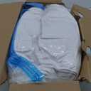 Serta Goose Feather Down Fiber Cotton Comforter Queen Size - 100% Cotton Duvet Insert - Hotel Luxury Hypoallergenic Bedding Comforter Extra Warmth 90 x 90 Inch White