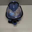 Greatever G2 Full Face Snorkel Mask with Latest Dry Top System,Foldable 180 Degree Panoramic View Snorkeling Mask with Camera Mount,Safe Breathing,Anti-Leak&Anti-Fog (Small-Medium, Cerulean blue)