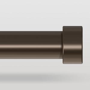 Bronze Curtain Rods for Windows 66 to 120 Inch(5.5-10 Feet),1" Diameter Drapery Rods with Modern Style End Cap Finials,Size:36-120 Inch,Antique Bronze (36"-120"|1 Pack, Antique Bronze)