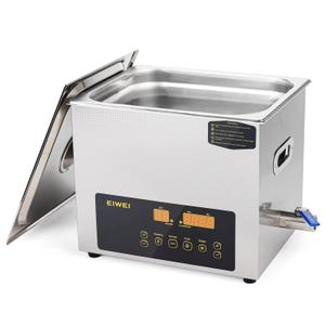 10L Ultrasonic Cleaner Dual-Frequency Professional Digital Stainless Steel Cleaning Machine with Heater Timer for Carburetor, Parts, Circuit Board, Glasses, Denture, Jewelry