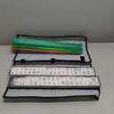 ZGME American Mahjong Set,166 White Tiles with Blue Rectangular Bag and Accessories,4 All-in-One Mahjong Racks with Pushers,Complete Western Mahjong Set