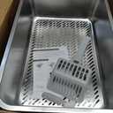 19.6''x13.7''x6'' Suzzipaws Stainless Steel Litter Box, Open Top Sifting Litter Box for Pine Pellets, Metal Litter Pan Tray System with Pee Pads & Liners, Odor Control, Low Dust, Easy Cleaning