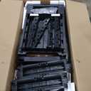 Keter Unity XL Portable Outdoor Table with Stainless Steel Top for Kitchen Prep and Outdoor Storage Cabinet for Grilling Accessories, Dark Grey