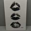 Stylish Black Lips Print for Wall Art Decor - Ideal for Powder Rooms, Dorm Rooms and Bedrooms, Preppy Black Lips Wall Poster for Women with Trendy and Stylish Designs, 23.5 x 15.5