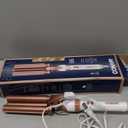 Conair Double Ceramic 3 Barrel Curling Iron, Hair Waver, Create Beachy Waves, Long-Lasting Natural Tight Waves for all Hair Lengths, White / Rose Gold