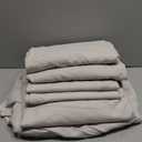 6 Piece Sheet Set - Comfy Breathable & Cooling Sheets - Hotel Luxury Bed Sheets for Women & Men - Deep Pockets, Easy-Fit, Extra Soft and Wrinkle Free Sheets - White Oeko-Tex Bed Sheet Set Size N/A