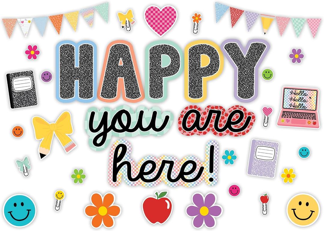 Teacher Created Resources Cool for School Happy You're Here Bulletin Board (TCR9303)