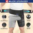 Sciatica Pain Relief Devices, Hip Brace for Women Men, Thigh, Groin, Hamstring Compression Sleeve Right Leg