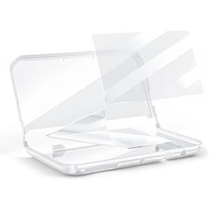 New 3DS XL Case with New 3DS XL Screen Protector, Transparent Hard Case with HD Thin Flexible PET Film for New 3DS XL/LL 2015 - (NOT for Original 3DS XL) (Clear)