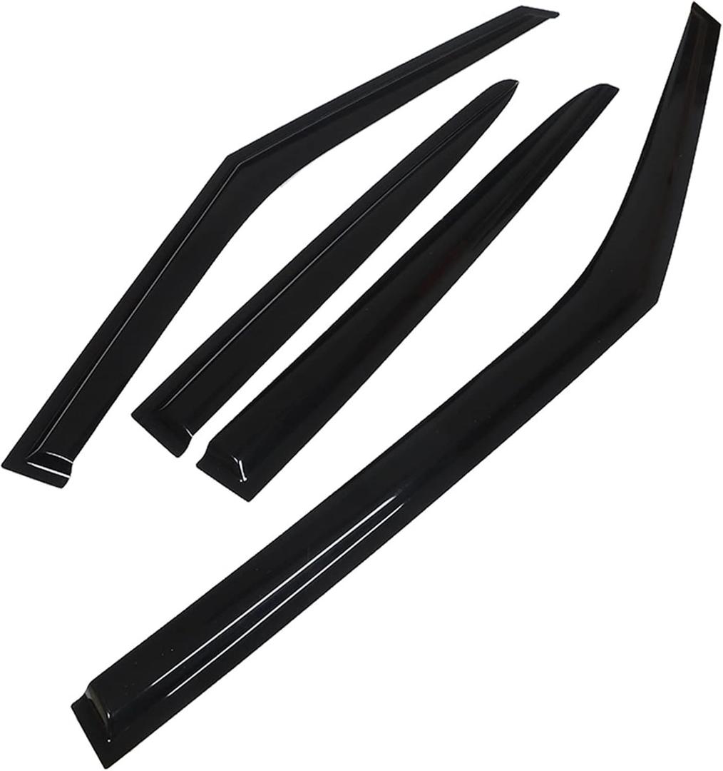 Silscvtt Window Visors Shade Sun Rain Wind Guards Deflectors Cover Acrylic Outside Replacement for Veloster 2011 2012 2013 2014 2015 2016 2017