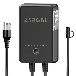 60W Low Voltage Transformer with Photocell Sensor and Timer 120V AC to 12V DC Outdoor Weatherproof Landscape Lighting Transformer for Pathway Lights Spotlights, ETL Listed