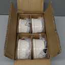 LE TAUCI Ramekins Oven Safe with Lids, 6 oz Ramikin Set for Creme brulee, Souffle, Dipping Sauces, Ceramic Food Storage Containers, Baking Dishes - 4.2 inch, Set of 4, Arctic White