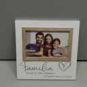 Malden International Designs 4x6 Familia Family Spanish Expressions Rustic Whitewash Picture Frame