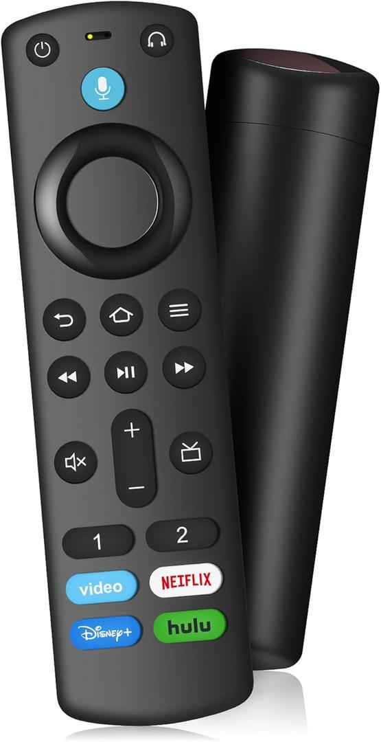 Voice Remote Control for All Fire-Series TV Cube/Stick, Compatible with Stick 4K Max/4K (1st/2nd Gen), Stick (2nd/3rd Gen)/Lite/HD, and Fit for All Insignia-Toshiba-Pioneer-Omni Series, Not for Roku