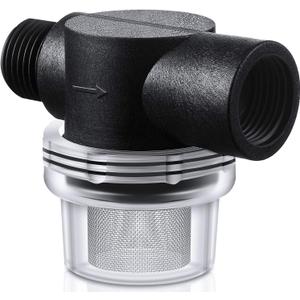 Mudder Water Pump Strainer Filter, RV Replacement 1/2 Inch Twist-On Pipe Strainer Compatible with WFCO or Shurflo Pumps