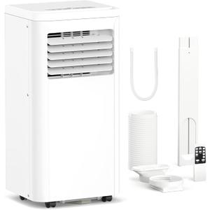 Electactic 10050 BTU Portable Air Conditioners for Rooms up to 550 Sq.Ft, 4 Modes Portable AC Unit with Cool, Dry, Fan and Sleep Modes, Remote and LED Display, Installation Kits for Home, Apartment