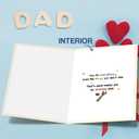 4 x Asmallgf Happy Father's Day Card, Funny Wordplay Gift Card for Dad, Cute Tool Father Day Decoration Gifts from Daughter Son