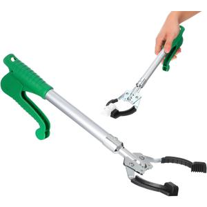 Heavy Duty Aluminum Grabber Reacher Tool 15.74In Long Arm Claw for Trash Pickup Mobility Aid Indoor Outdoor Use