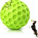 Indestructible Squeaky Dog Balls, Dog Toys for Aggressive Chewers Large Breed for Relieving Anxiety, Tough Dog Chew Toys Balls for Aggressive Chewers, Outdoor Squeaky Dog Toys for Large Dogs (Green)