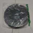 New Star Foodservice 24913 Non-Slip Tray, Plastic, Rubber Lined, Round, 11-inch, Black