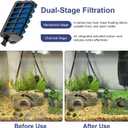 Large Filter Cartridges Compatible with Aqueon Quietflow Internal Power Filters AT30 and AT40, Fish Tank Filter Cartridge Replacement for Aquarium Freshwater Saltwater Fish Turtle, 4 Pack