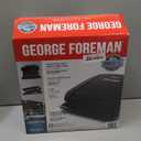 George Foreman 4-Serving Removable Plate Electric Grill and Panini Press, George Tough Non-Stick Coating, Drip Tray Catches Grease, Black