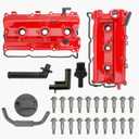 MITZONE Upgrade Aluminum Valve Cover Left and Right Compatible with 2003-2008 Nissan 350Z Infiniti FX35 G35 M35 VQ35DE 3.5L Part # 13264AM600 13264AM610