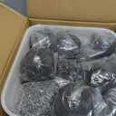 Stanbroil 12 Pack Ceramic Balls, Mixed of 4 Size Fireplace Balls, Modern Accessory for Indoor or Outdoor Fire Pits Fire Bowl and Fireplace, Black