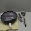 Carbon Steel Wok, 13-Inch, Pre-Seasoned, Non-Stick, with Lid and Spatula, Flat Bottom, Ideal for Stovetop Cooking