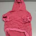 Dog Hoodie Dog Sweaters for Large Dogs Dog Sweater Solid Soft Brushed Fleece Dog Clothes Dog Hoodie Sweatshirt with Pocket(Pink-L)