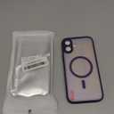 Magnetic for iPhone 16 Plus Case, Upgraded [Camera Control Button] [Full Camera Protection] [with 1 Screen Protector] Translucent Matte Shockproof Protective Phone Cover, Deep Purple