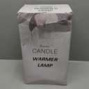 Funistree Glass Candle Warmer Lamp with Timer, Flower Candle Lamp, Birthday Gifts for Women, Mom, Female Friend, Candle Lamp Warmer Gifts, Electric Dimmable Candle Warmer, Vintage Home Decor, Amber