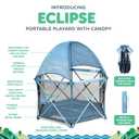 Baby Delight Go with Me Eclipse Deluxe Portable Playard, Blue Wave