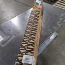 JONATHAN Y UMB1002D Tracy 9 ft. Classic MidCentury Scalloped Fringe Market Patio Umbrella with Auto-Tilt, Crank, Wind Vent and UV Protection in White/Black